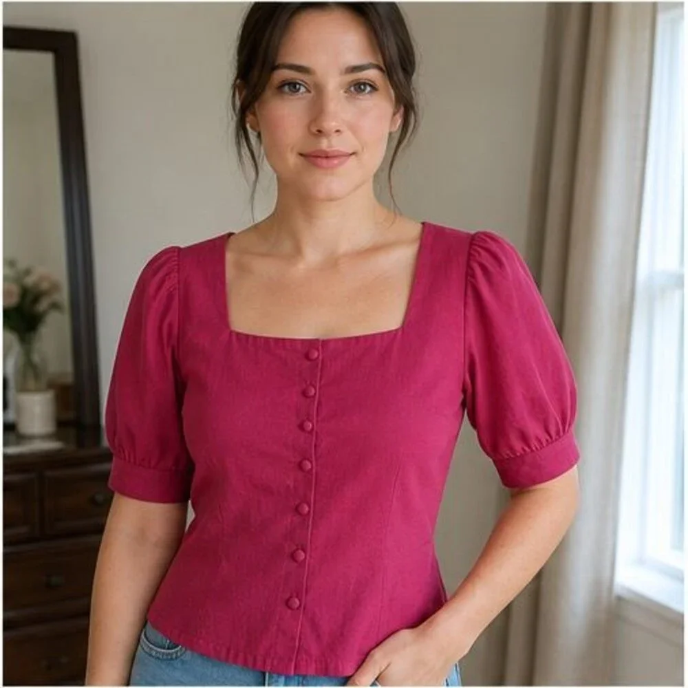 Black Pleated Blouse